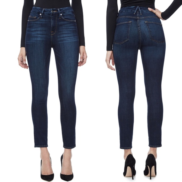 Good American Good Legs Super Stretchy Skinny Jeans Dark Wash - Picture 1 of 11